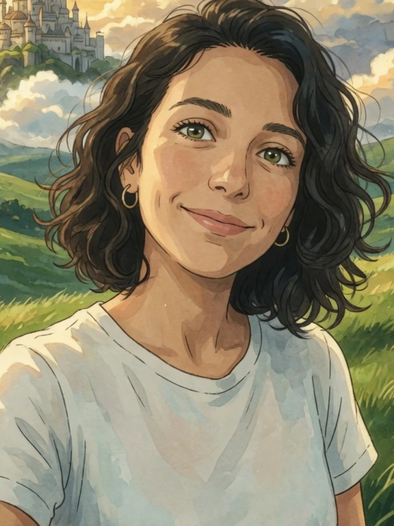 Selfie restyled as an illustration